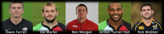 England EPS 2012 new caps
